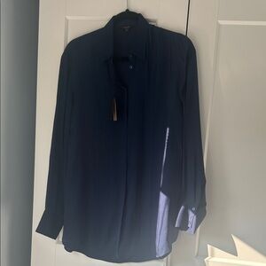 New Massimo Dutti Deep Blue Blouse, Women’s Size XS, generous sizing